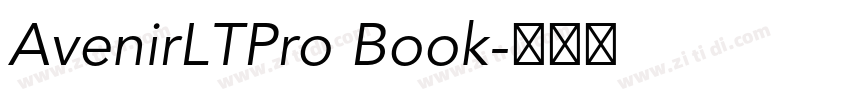 AvenirLTPro Book字体转换